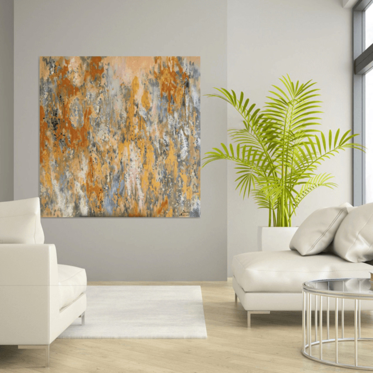 Гостиная - Дизайн интерьера - Картины художницы Дианы Маливани (2)