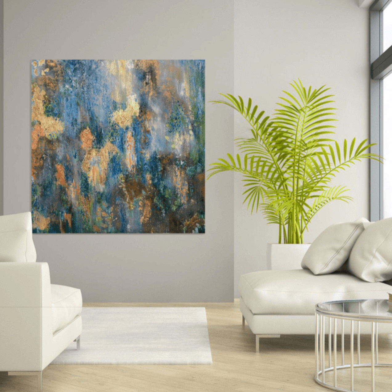 Гостиная - Дизайн интерьера - Картины художницы Дианы Маливани (2)