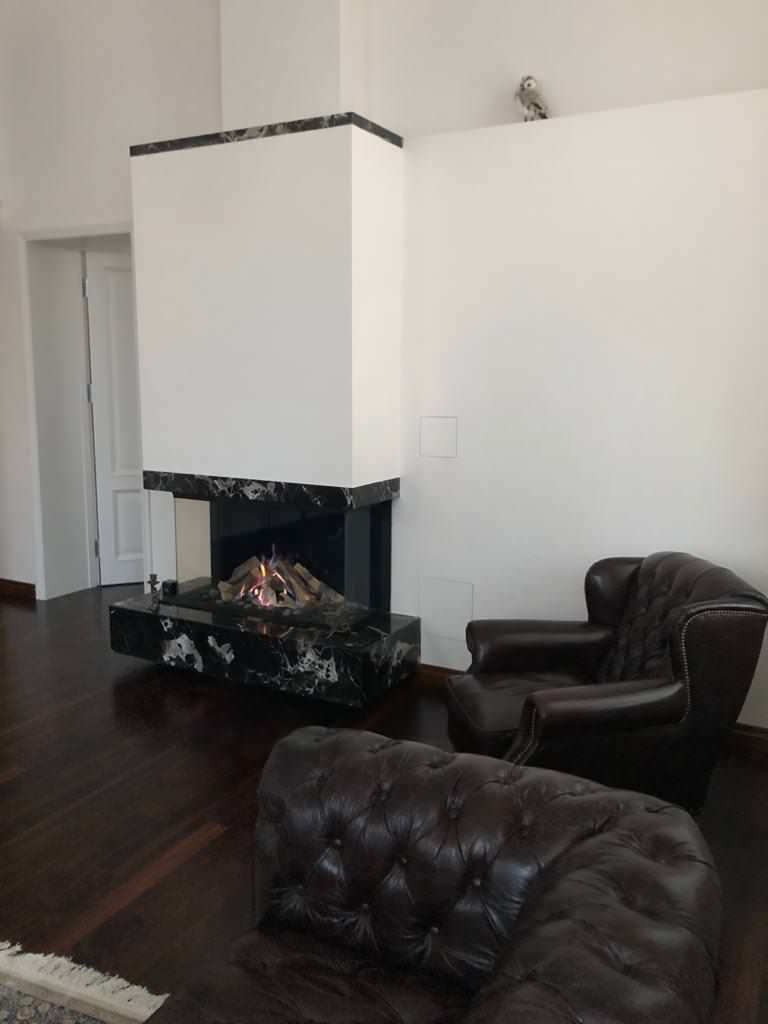 Газовый камин в квартире на ул.Почтамтская, г.СПб