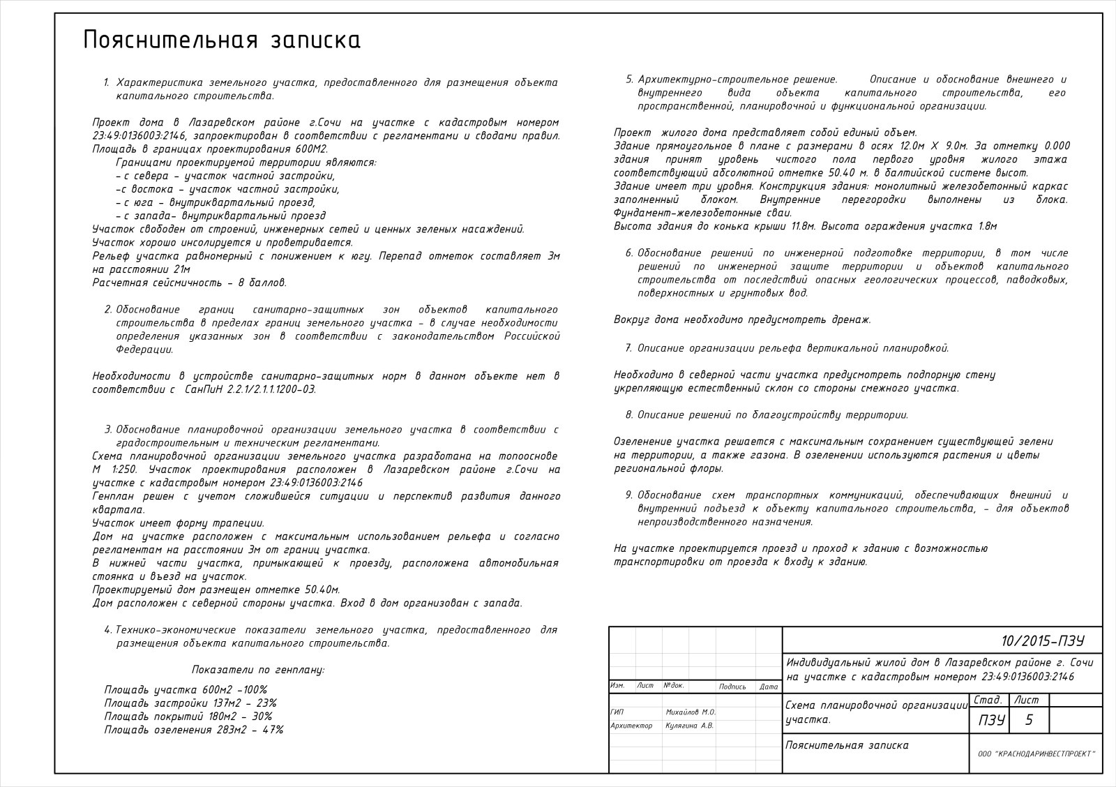 Эскизный проект индивидуального дома 2015 года. Реализация