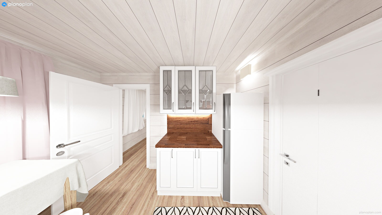 Современная кухня в стиле кантри на даче