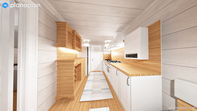 Современная кухня в стиле кантри на даче