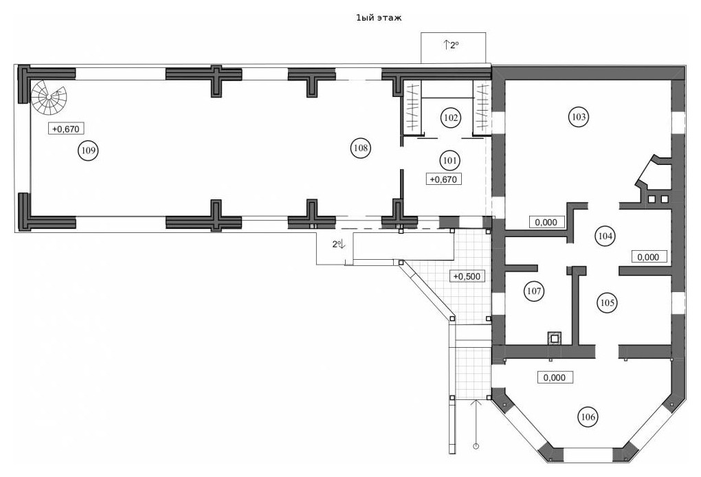 Каменный дом в поселке Поляны