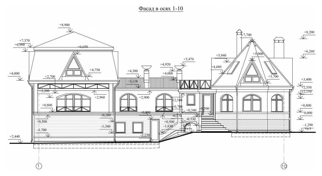 Каменный дом в поселке Поляны