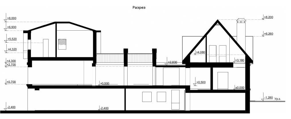 Каменный дом в поселке Поляны