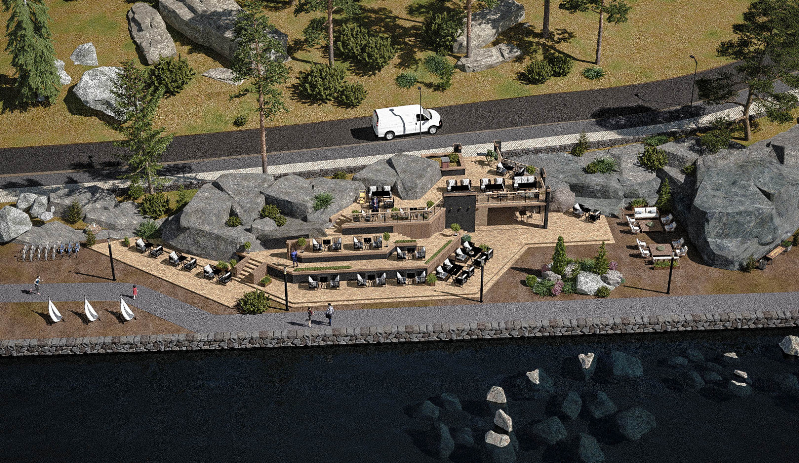 Общий вид променада