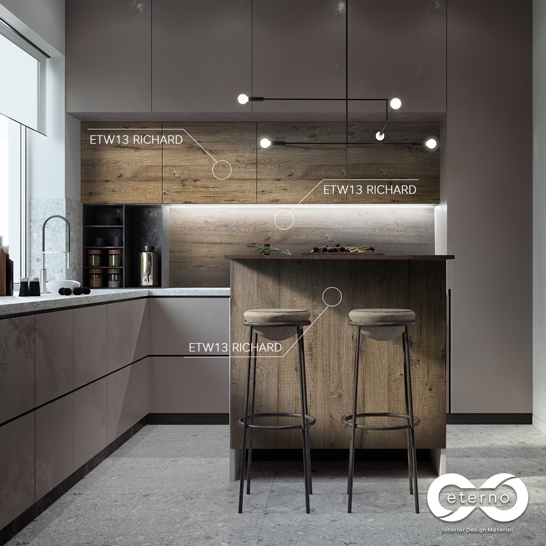 Изготовление мебели с использованием фасадов и фартуков из МДФ плит "Eterno"