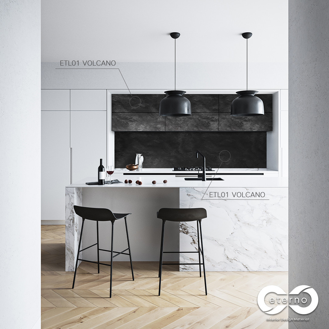 Изготовление мебели с использованием фасадов и фартуков из МДФ плит "Eterno"