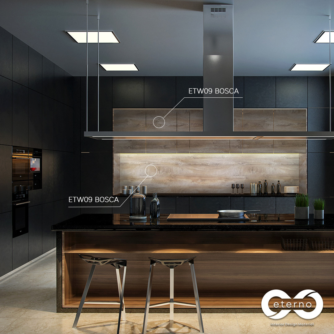 Изготовление мебели с использованием фасадов и фартуков из МДФ плит "Eterno"