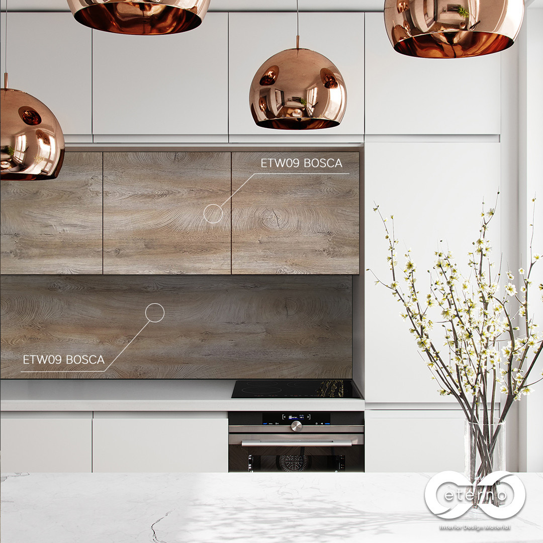 Изготовление мебели с использованием фасадов и фартуков из МДФ плит "Eterno"