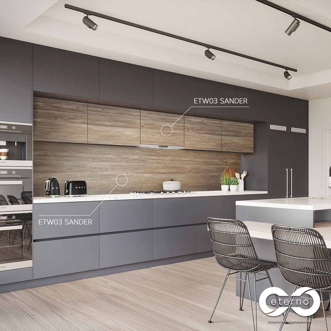 Изготовление мебели с использованием фасадов и фартуков из МДФ плит "Eterno"