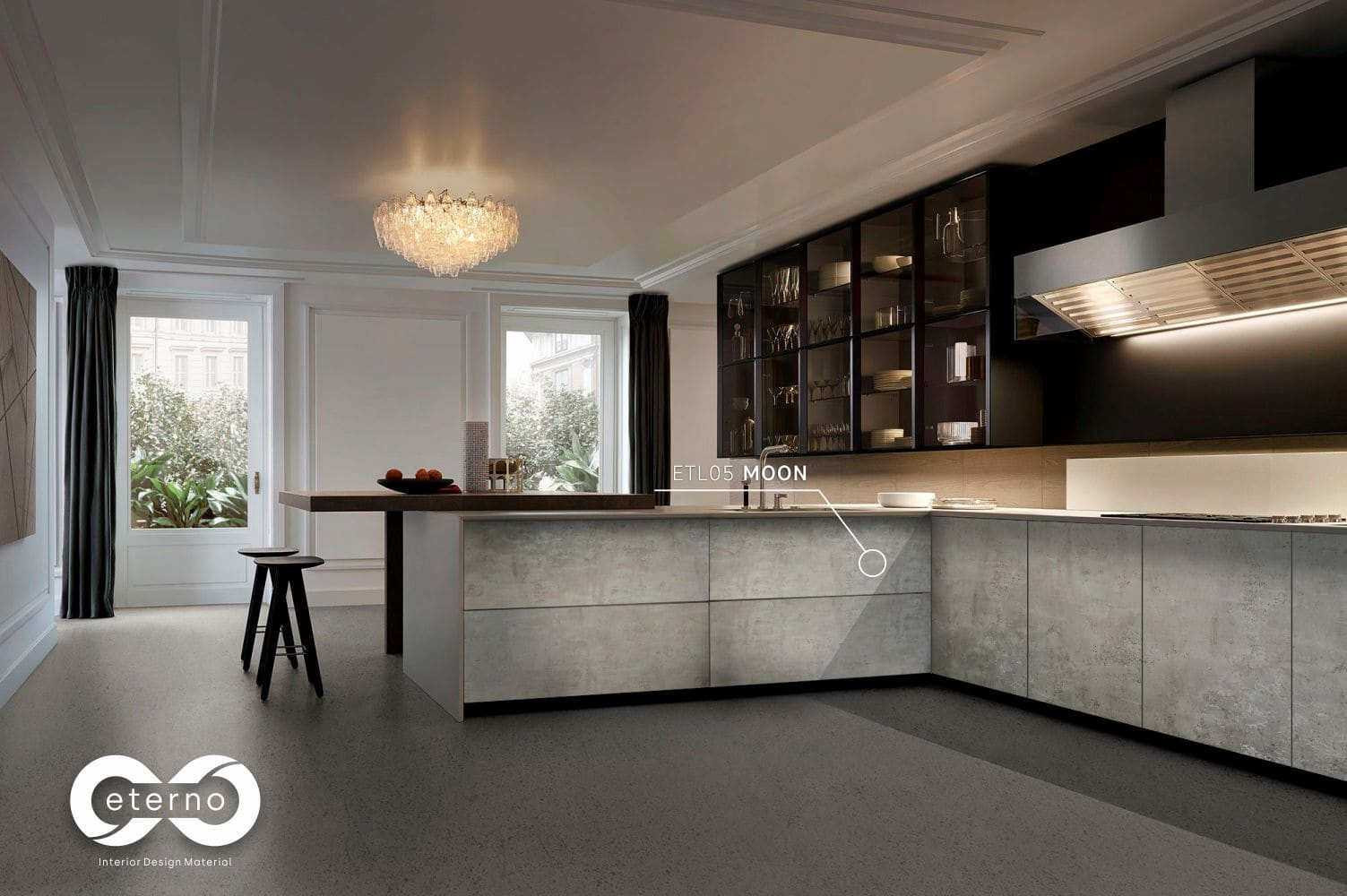 Изготовление мебели с использованием фасадов и фартуков из МДФ плит "Eterno"