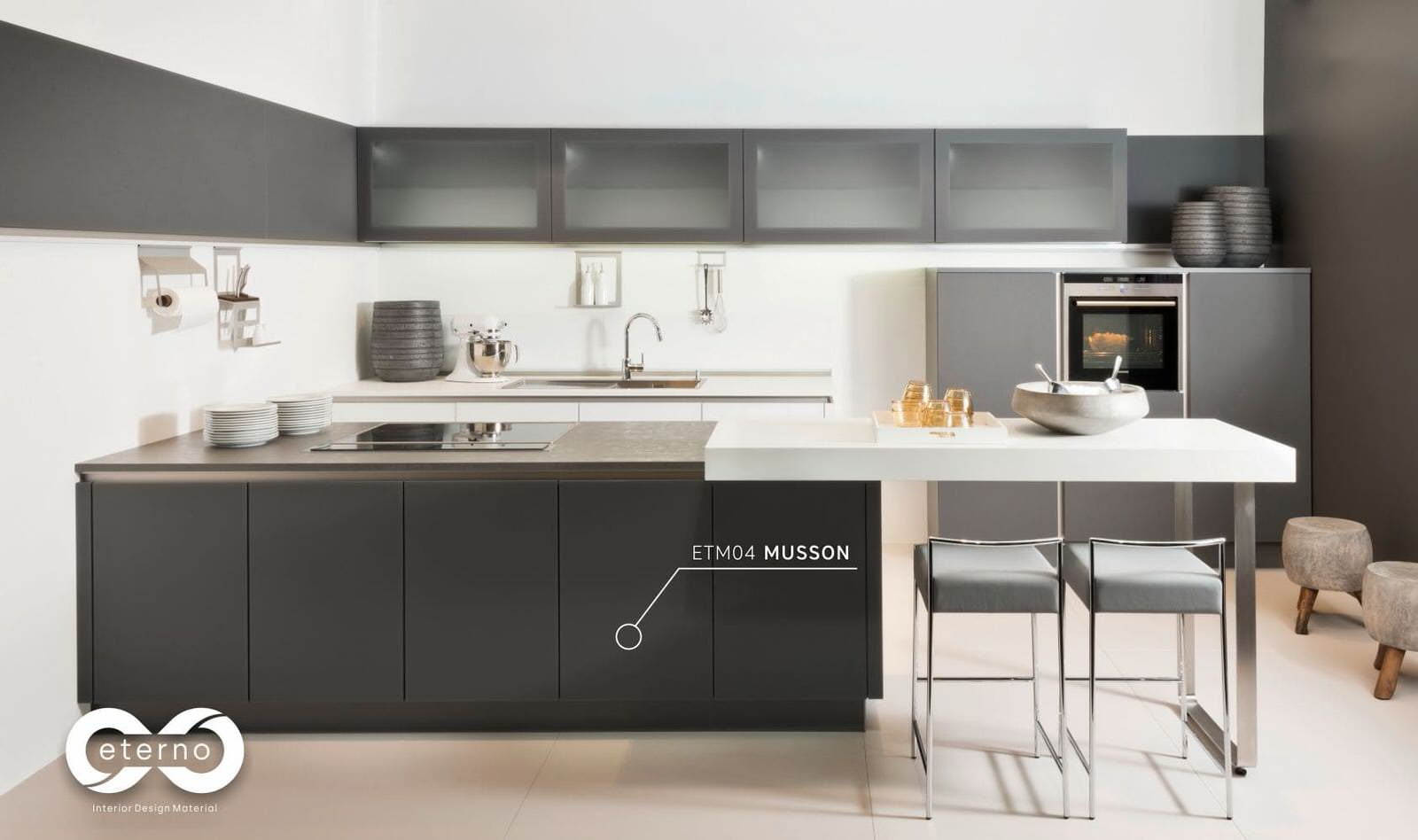 Изготовление мебели с использованием фасадов и фартуков из МДФ плит "Eterno"