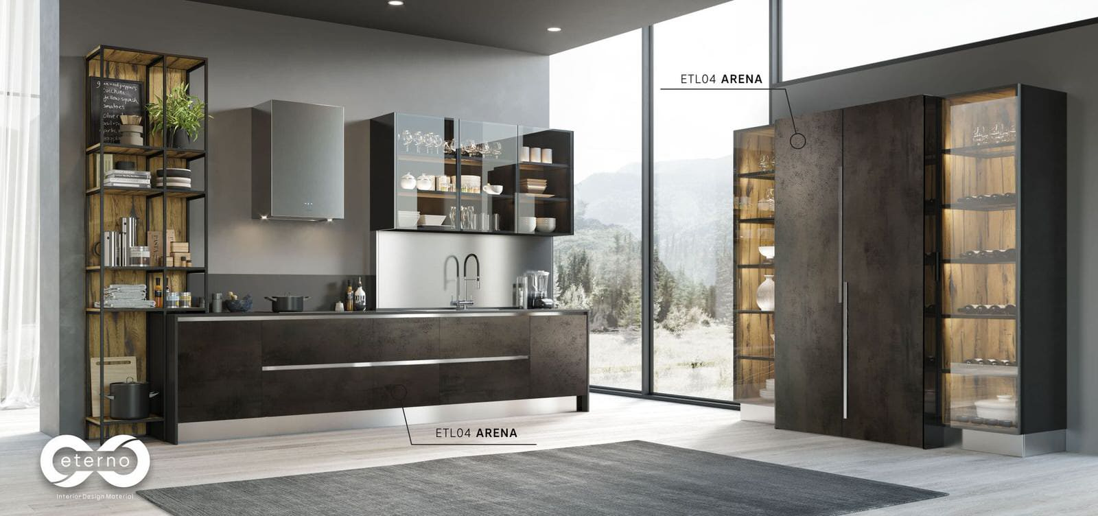 Изготовление мебели с использованием фасадов и фартуков из МДФ плит "Eterno"