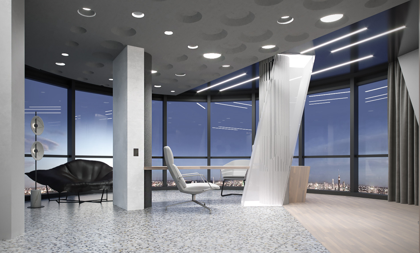 Интерьер квартиры ЖК Pushkin Apartments & Loft кабинет