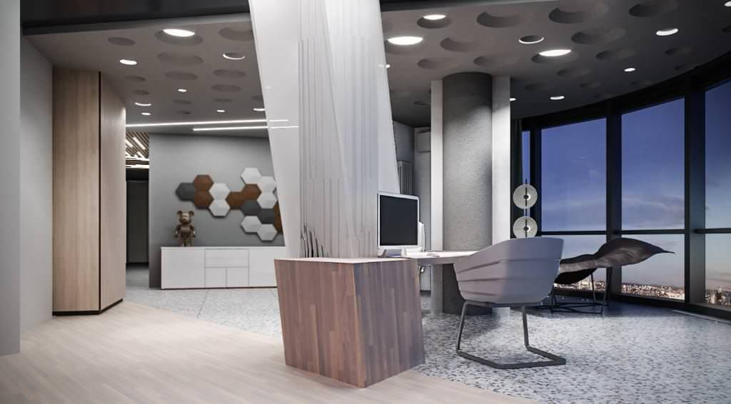 Интерьер квартиры ЖК Pushkin Apartments & Loft кабинет