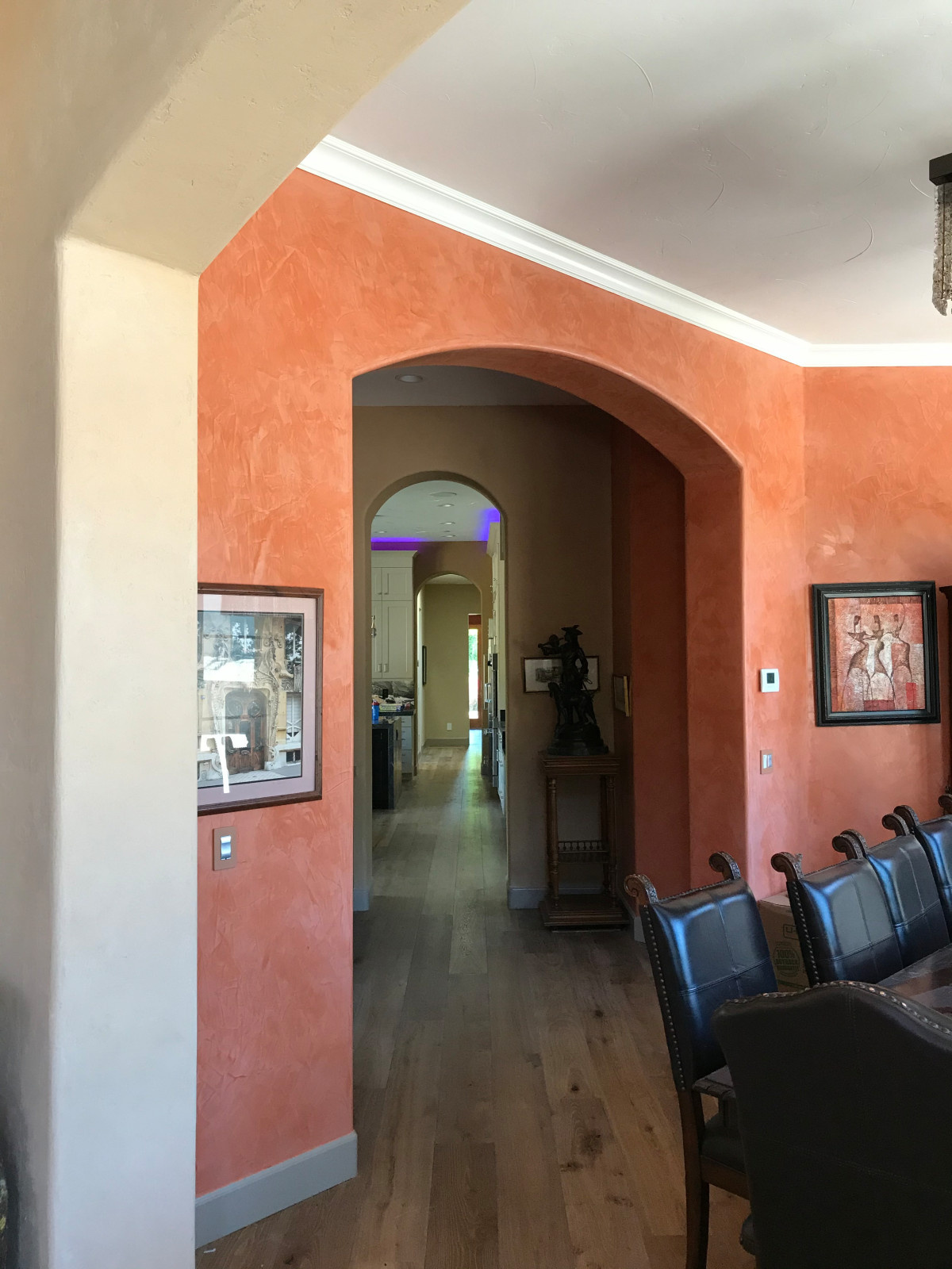 custom floor / walls and dinner room