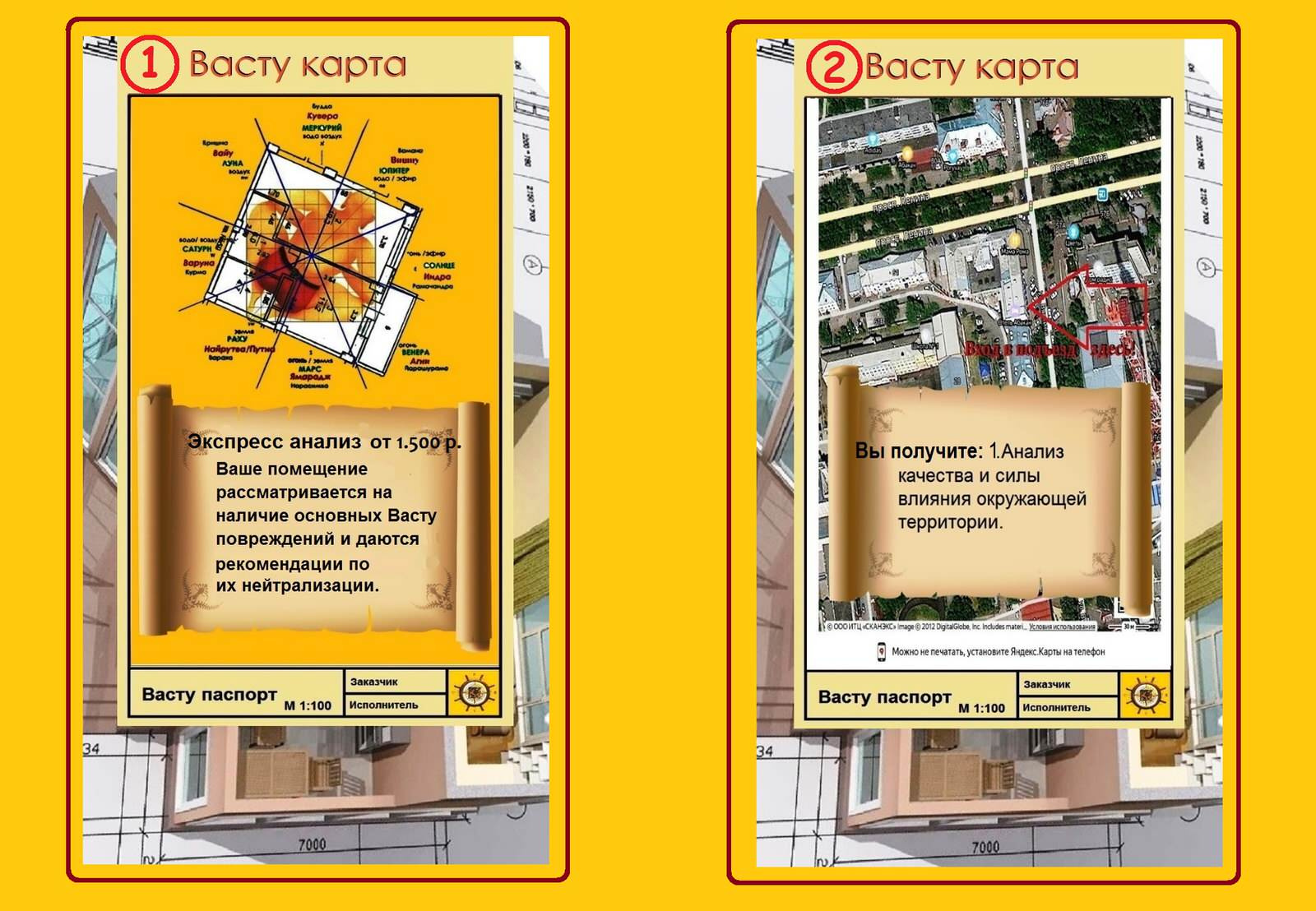 Васту Карта жилого дома/квартиры.