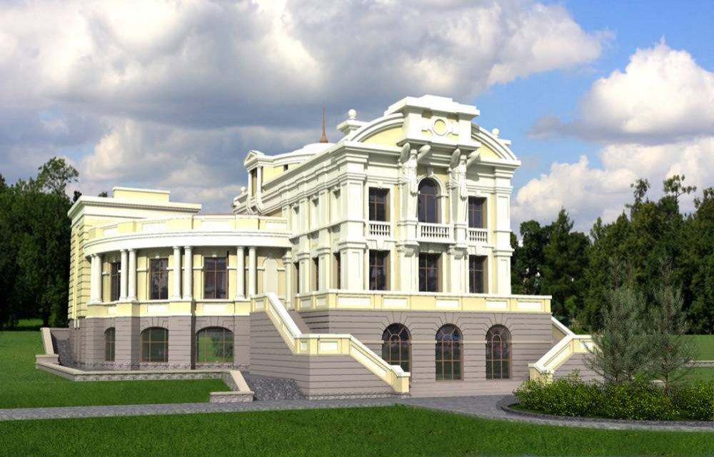 Частный дворцовый комплекс в поселке Кирполье