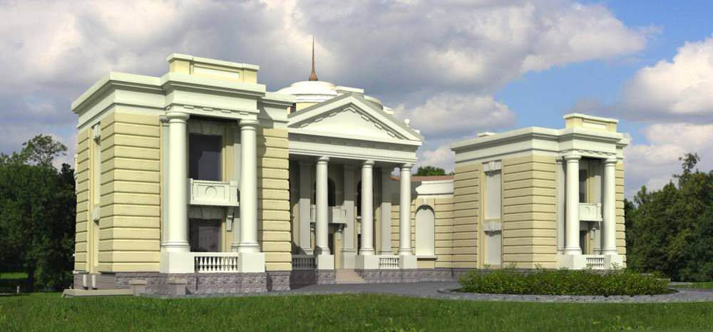 Частный дворцовый комплекс в поселке Кирполье