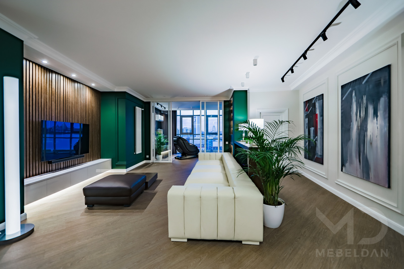 Мебель под ключ в одном стиле для квартиры 120м2