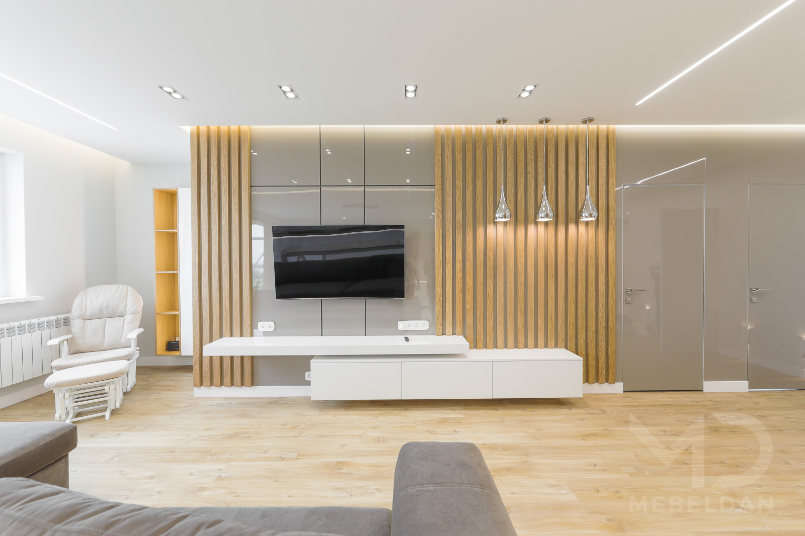 Мебель в стиле минимализм для квартиры 90м2