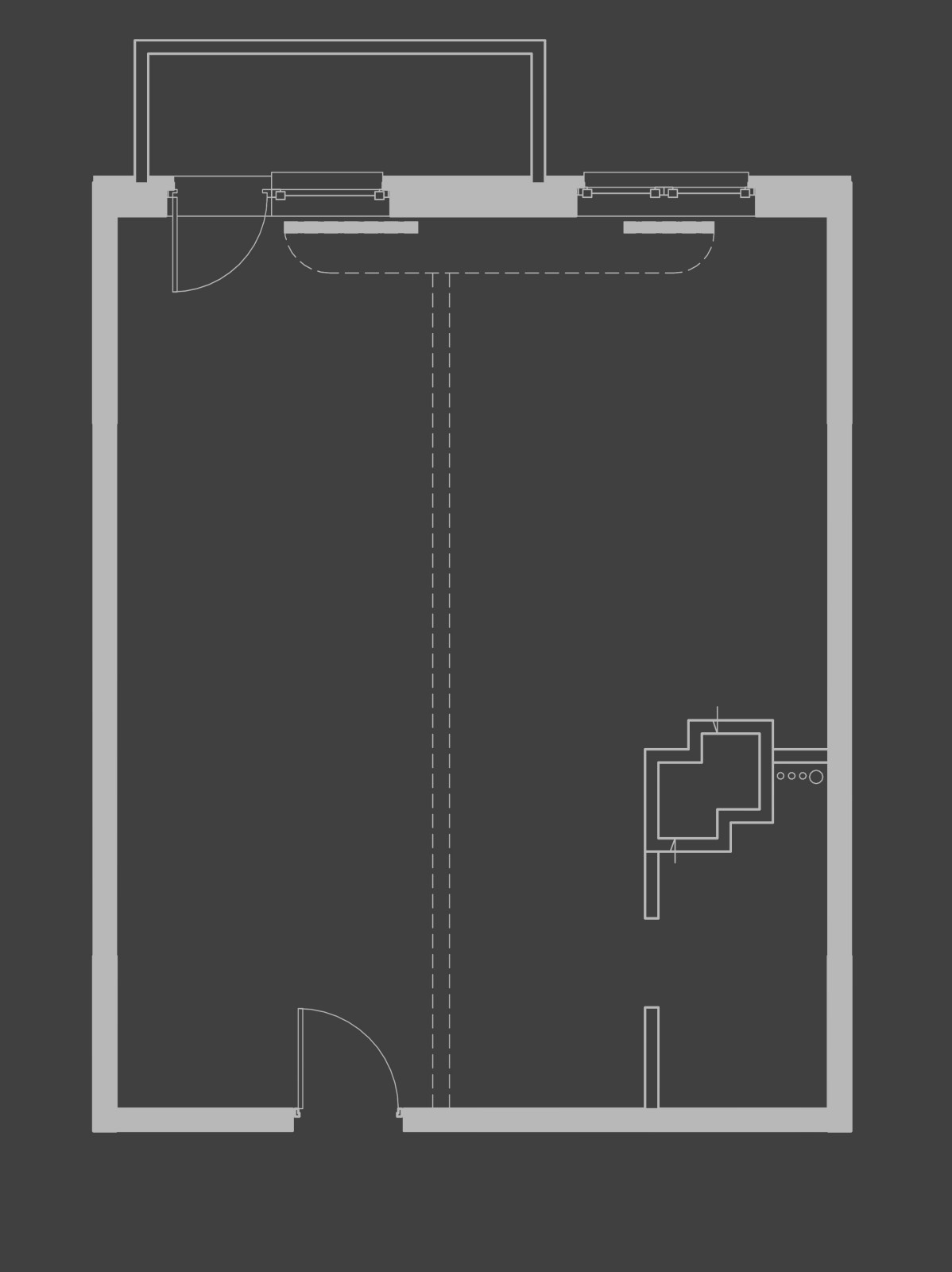 Квартира для молодой студентки. Планировка - обмеры.