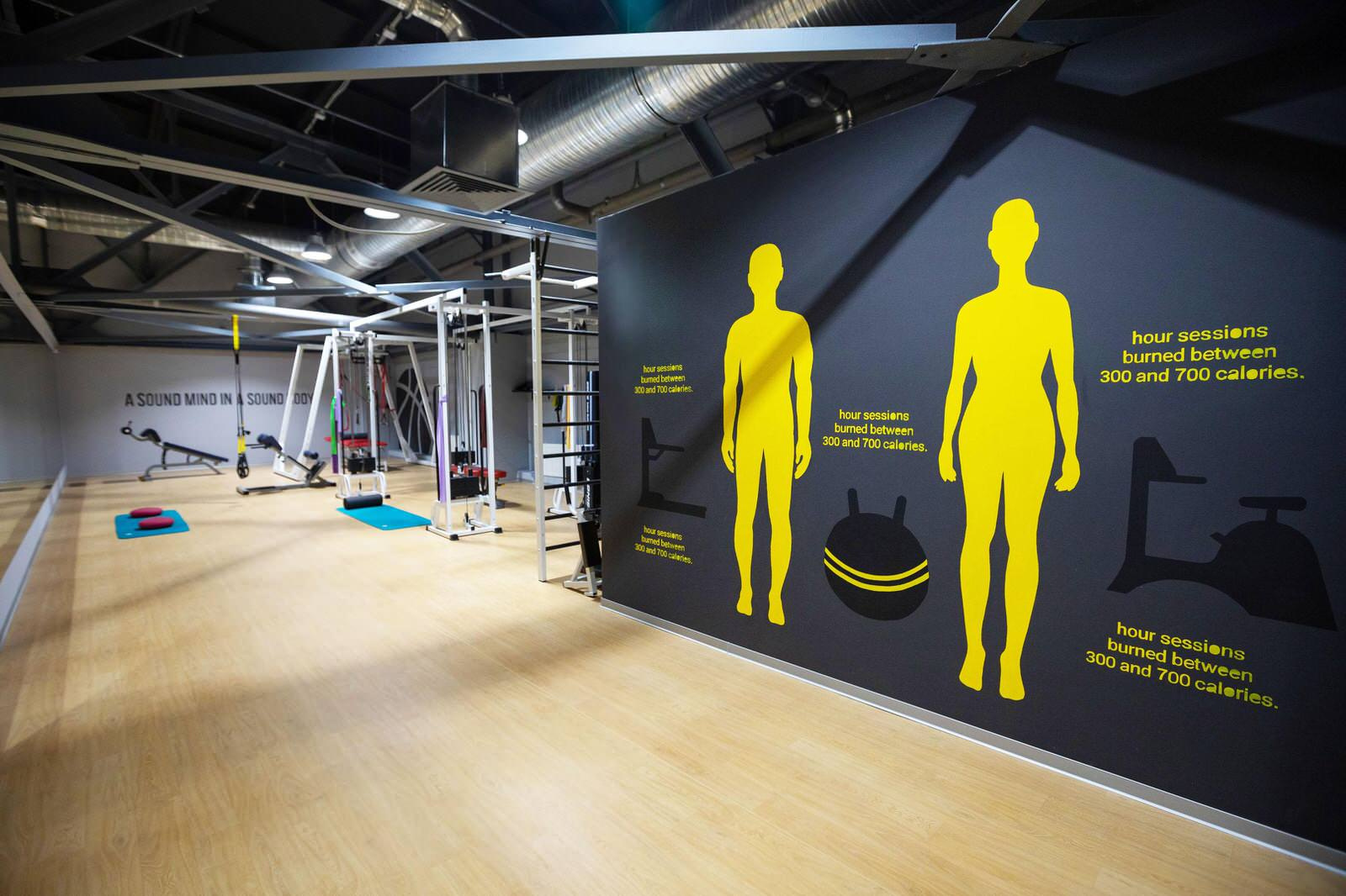 Роспись стен в фитнес-клубе " Fit. Station "