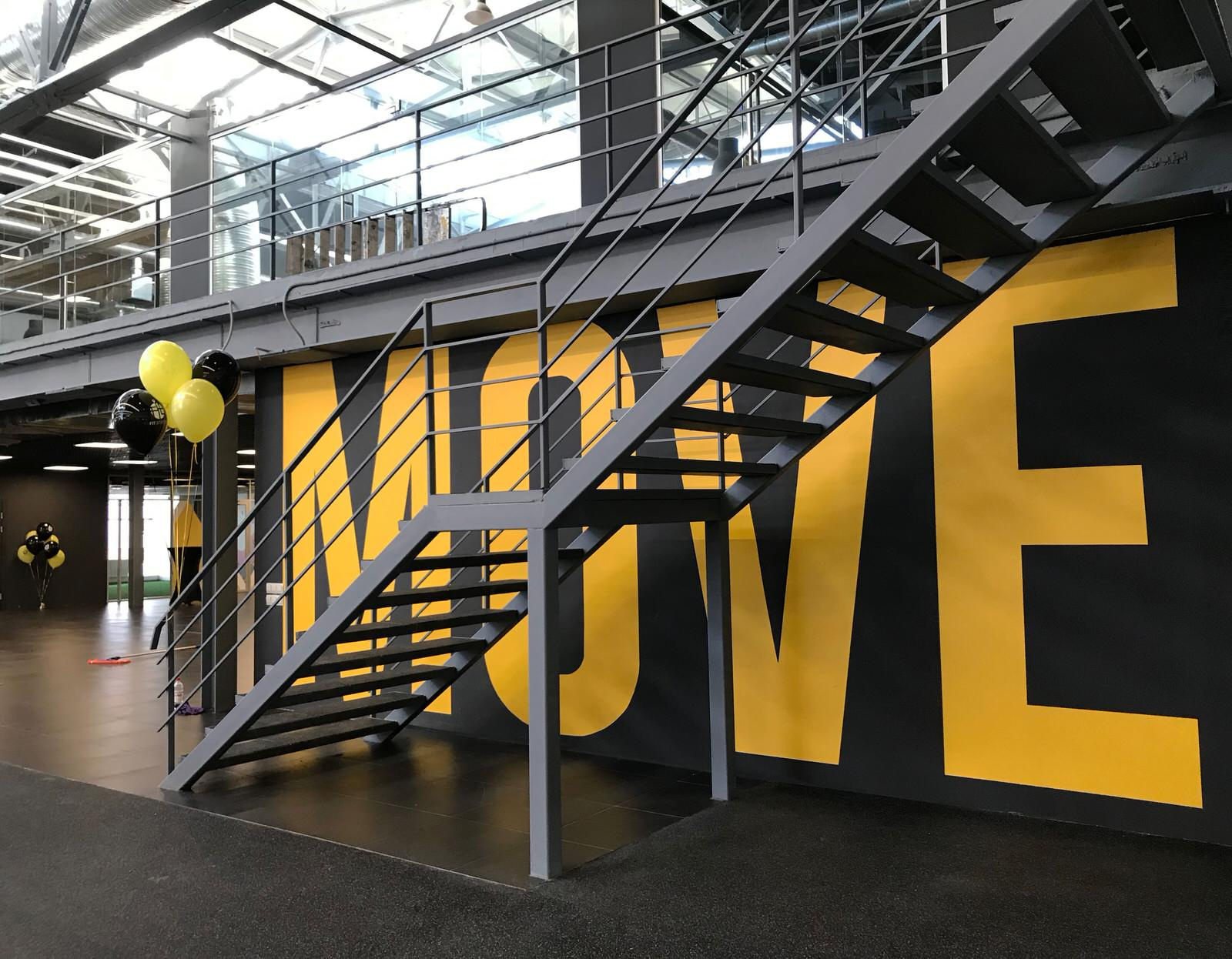 Роспись стен в фитнес-клубе " Fit. Station "