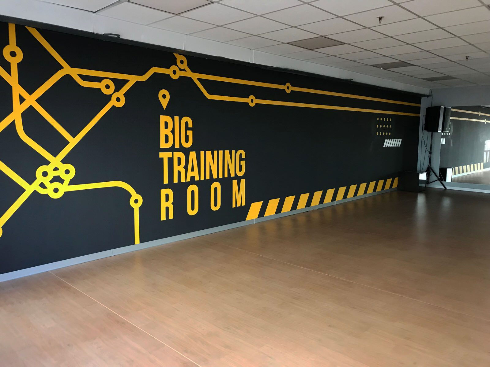 Роспись стен в фитнес-клубе " Fit. Station "