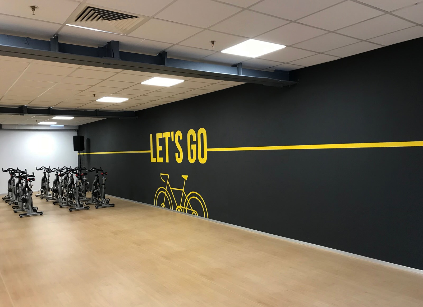 Роспись стен в фитнес-клубе " Fit. Station "