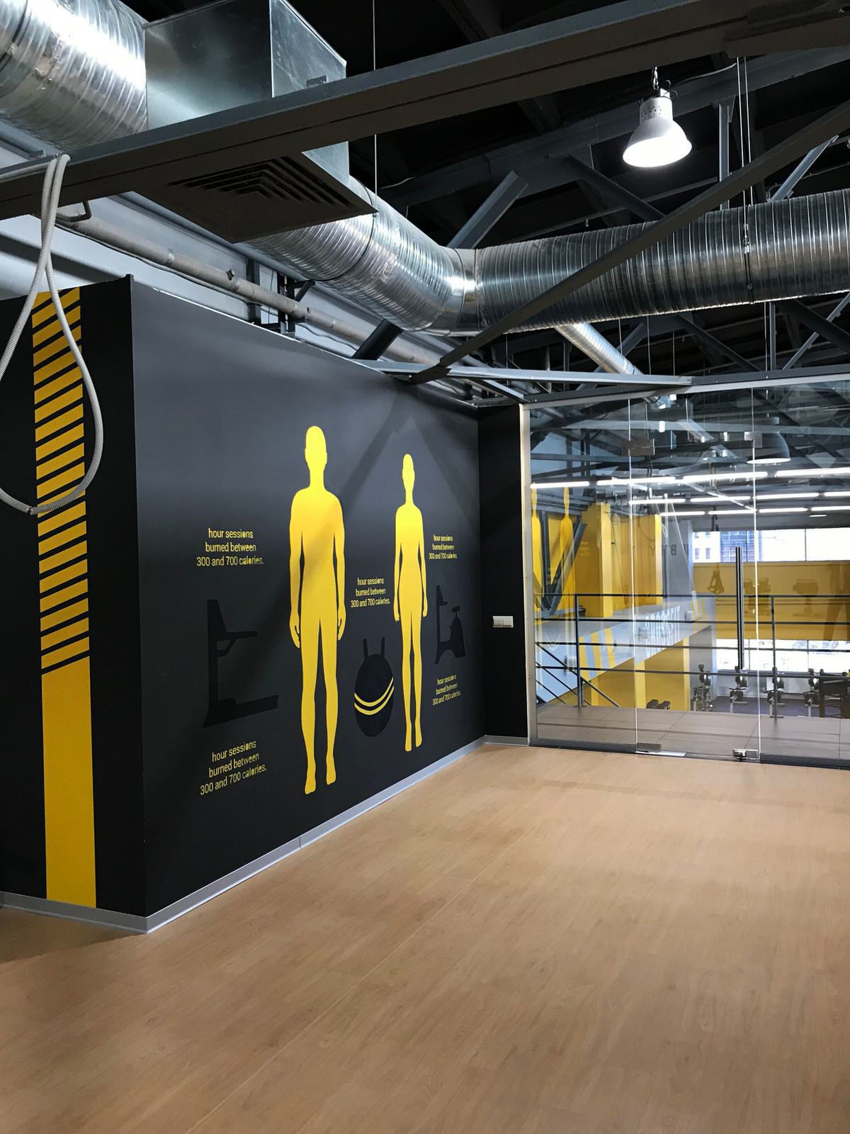 Роспись стен в фитнес-клубе " Fit. Station "