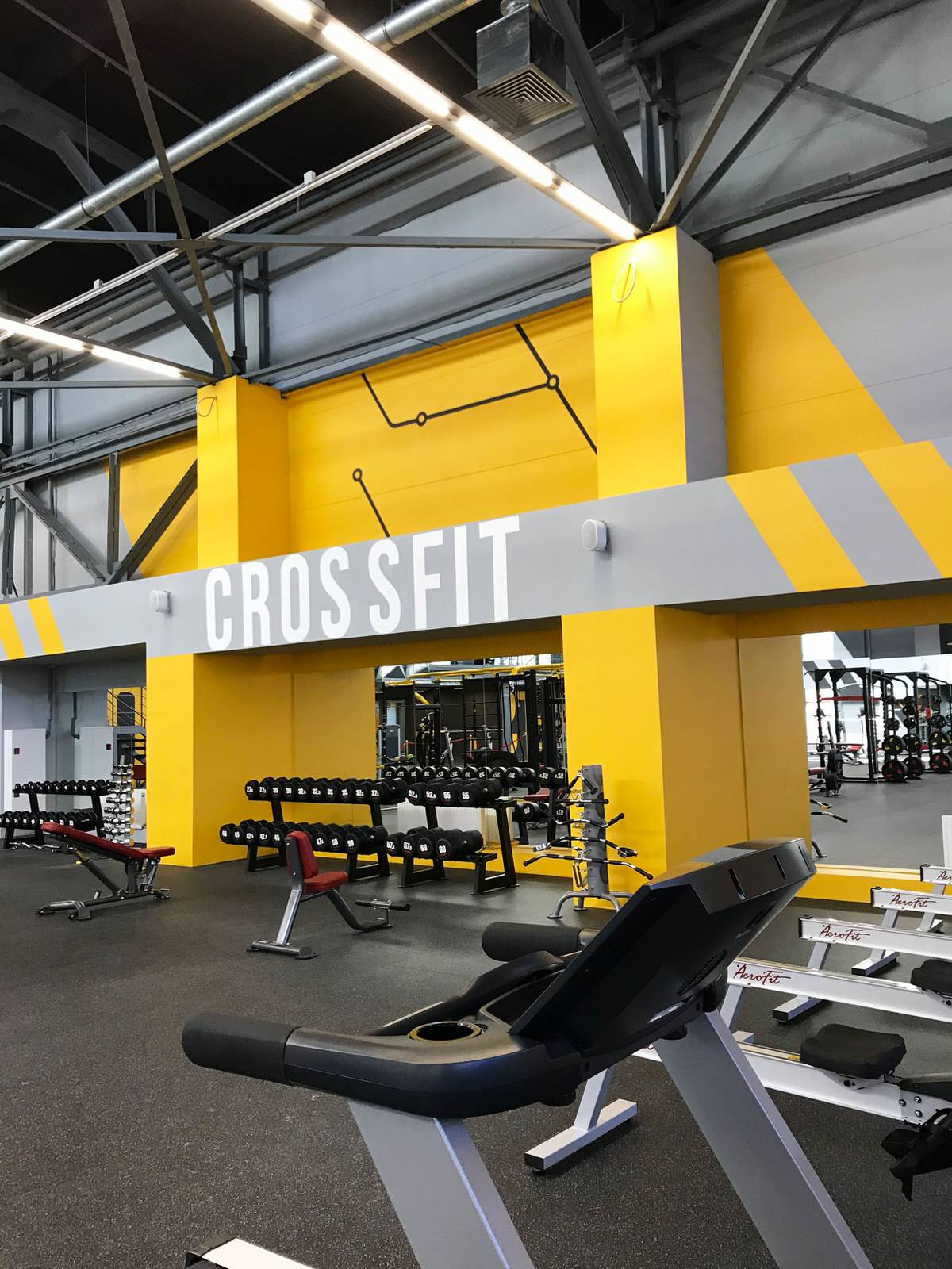 Роспись стен в фитнес-клубе " Fit. Station "