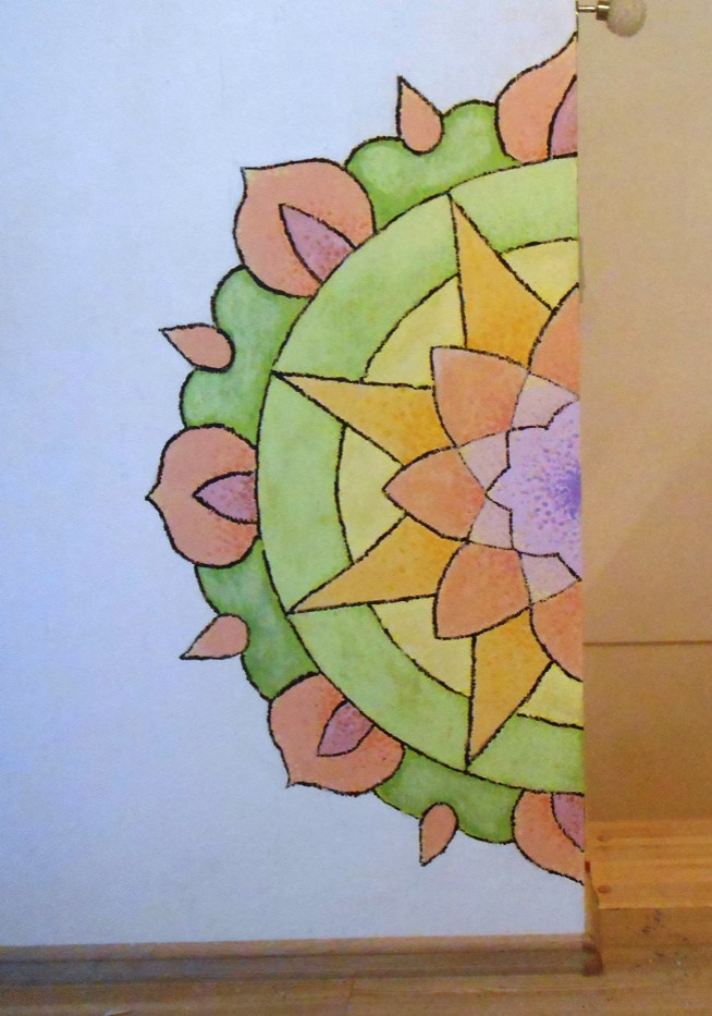 Роспись своей стены вместе с художником "Мандала"