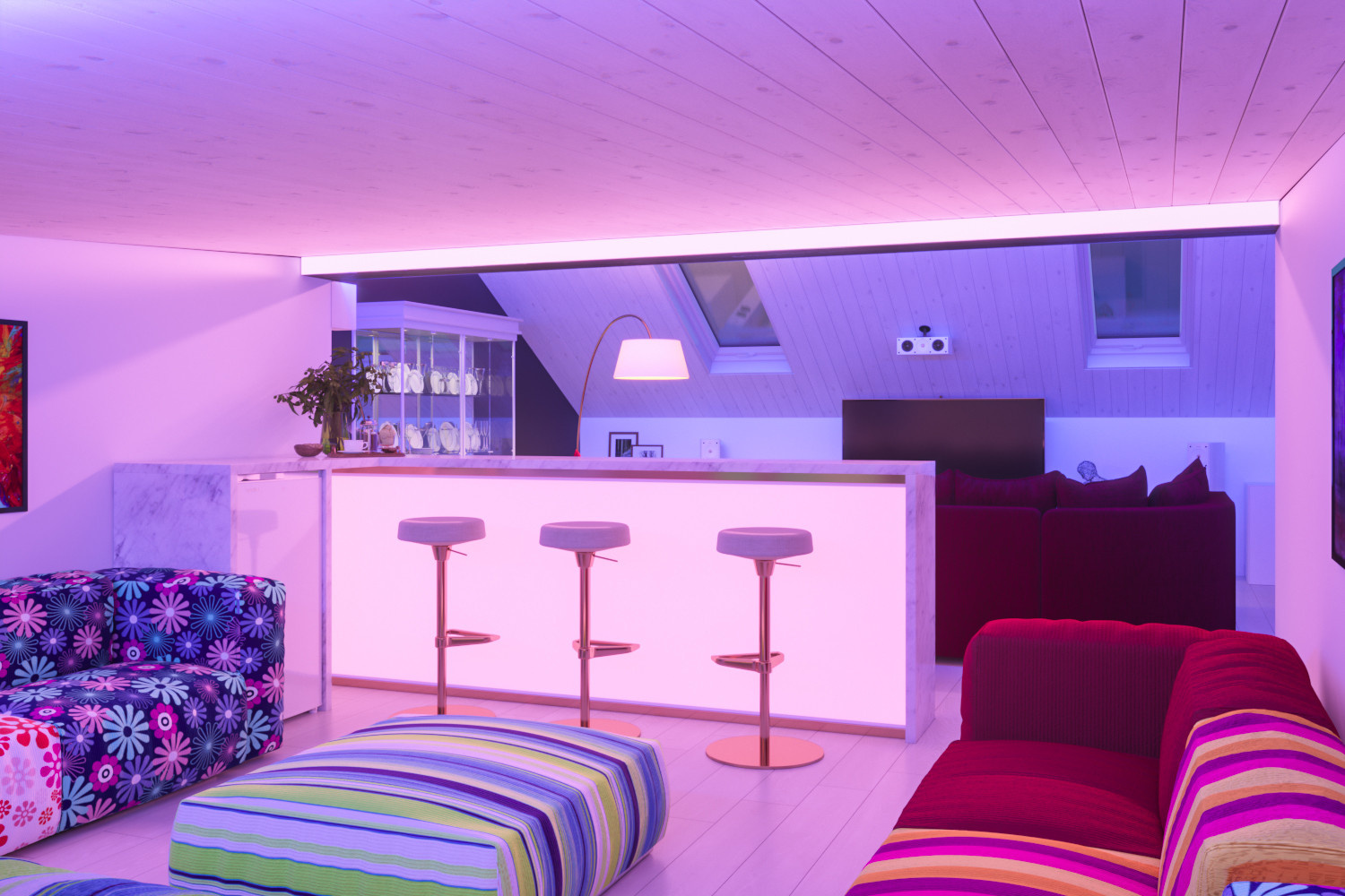 Комната отдыха для гостей в загородном доме в Сочи