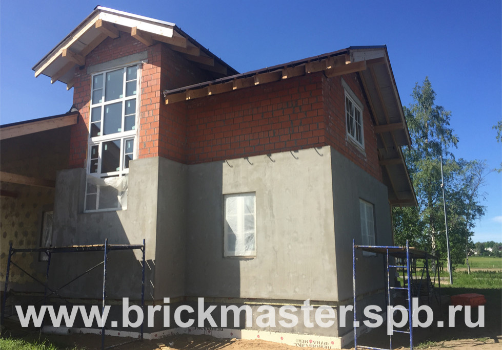 Дом из поризованного камня в КП "Земляничные поляны"