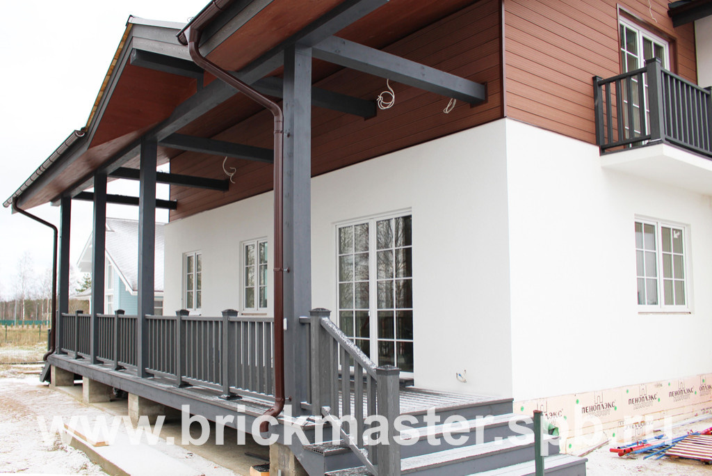 Дом из поризованного камня в КП "Земляничные поляны"