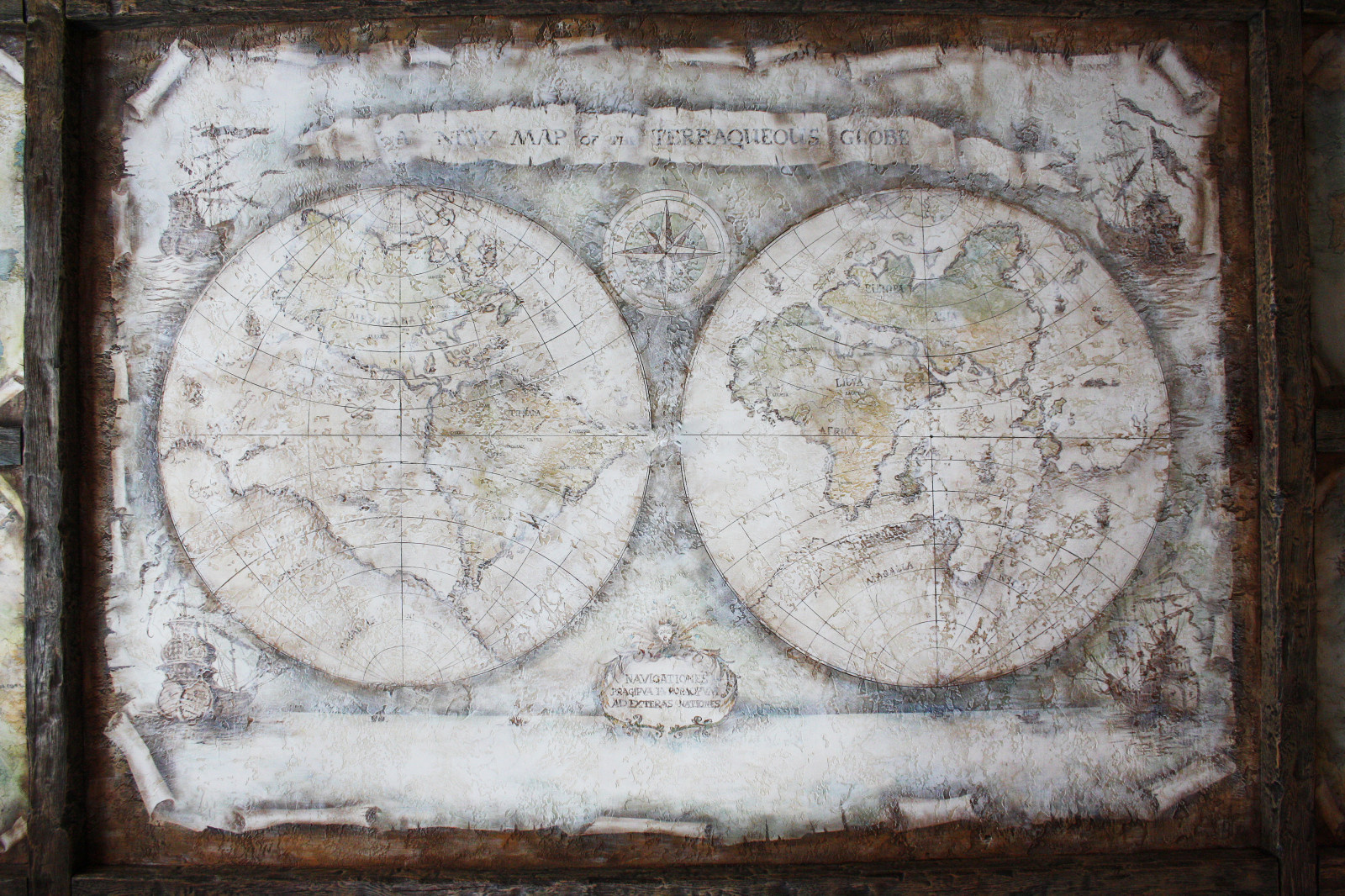 Роспись на потолке, фрагмент