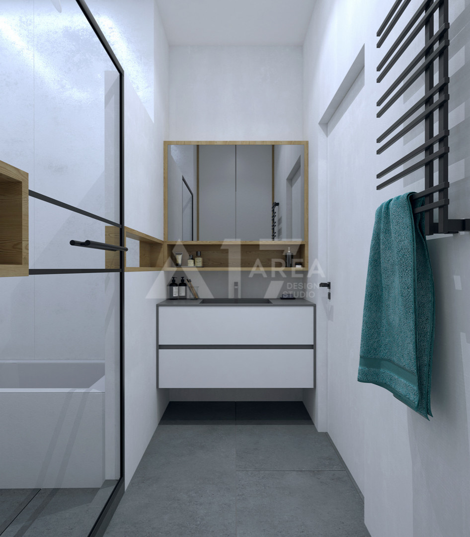 современная квартира "Черный квадрат"