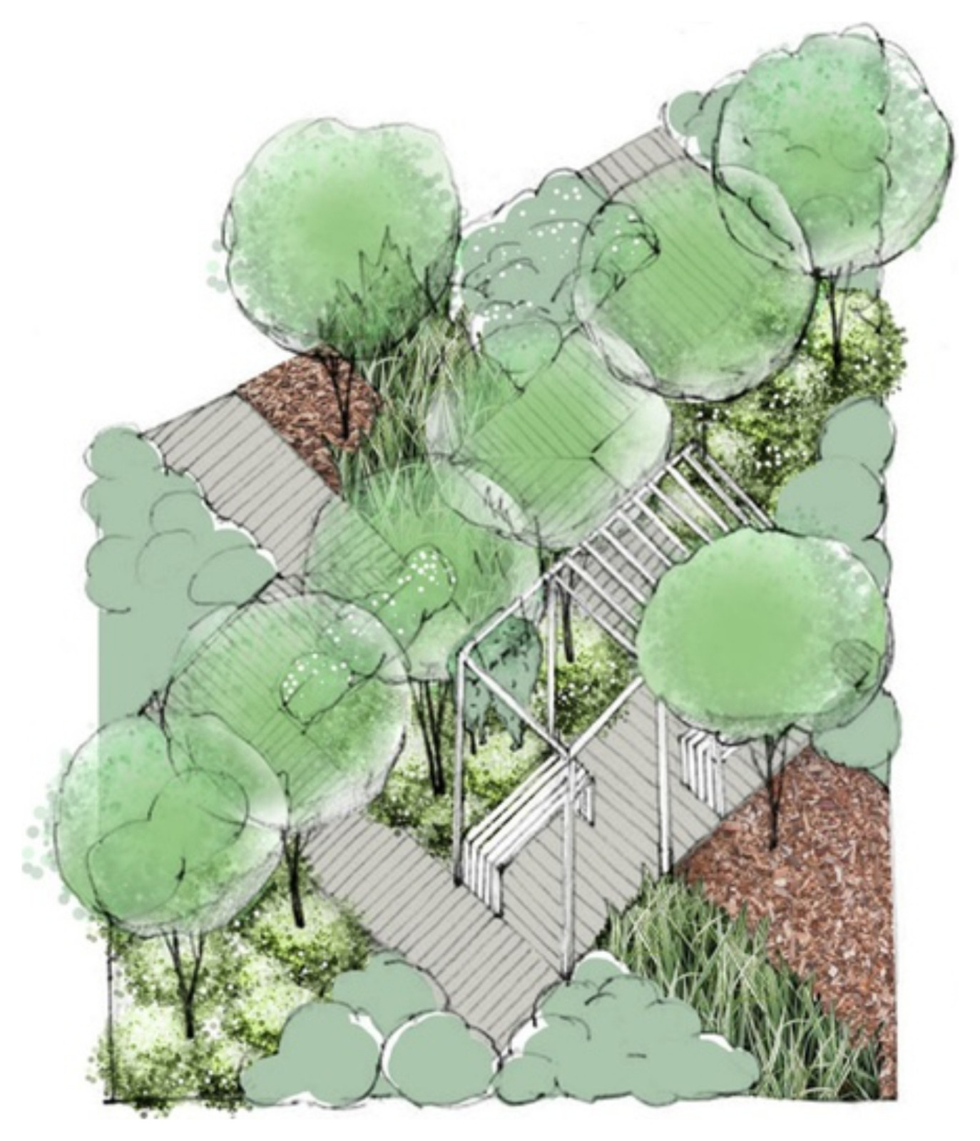 Экспозиция сада "Живая геометрия"