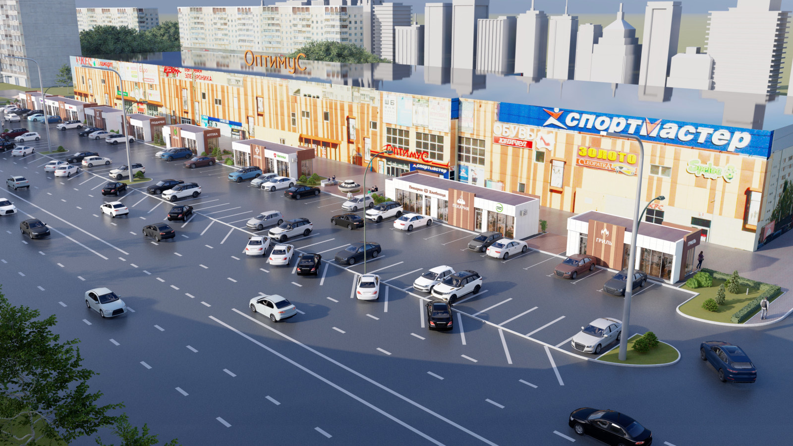 Проект Торговой улицы по проспекту Ульяновский , д 16
