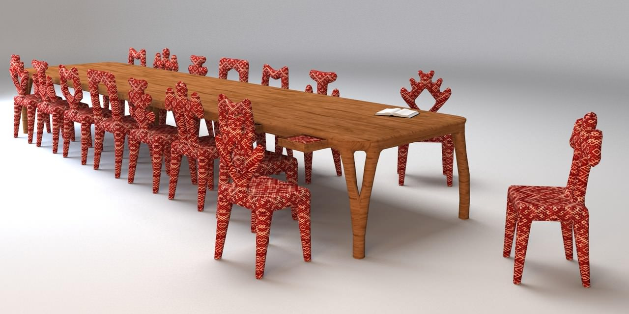 Мебель для загородного дома в Латвии