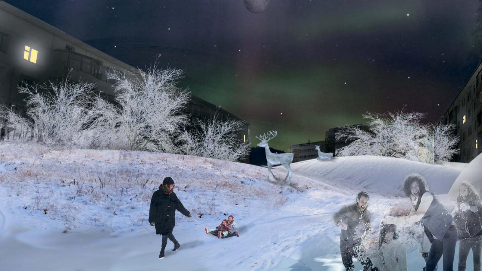 Общественные пространства в Экстремальном климате, г. Якутск