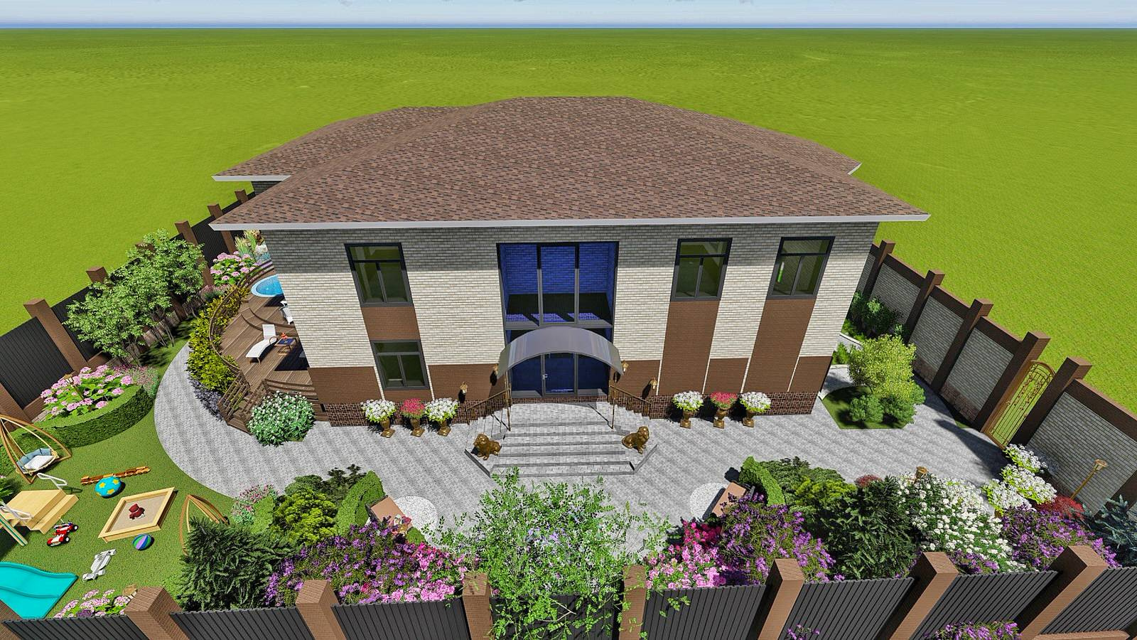 Ландшафтный дизайн участка в ДНТ Кедр (г Улан-Удэ, Бурятия)