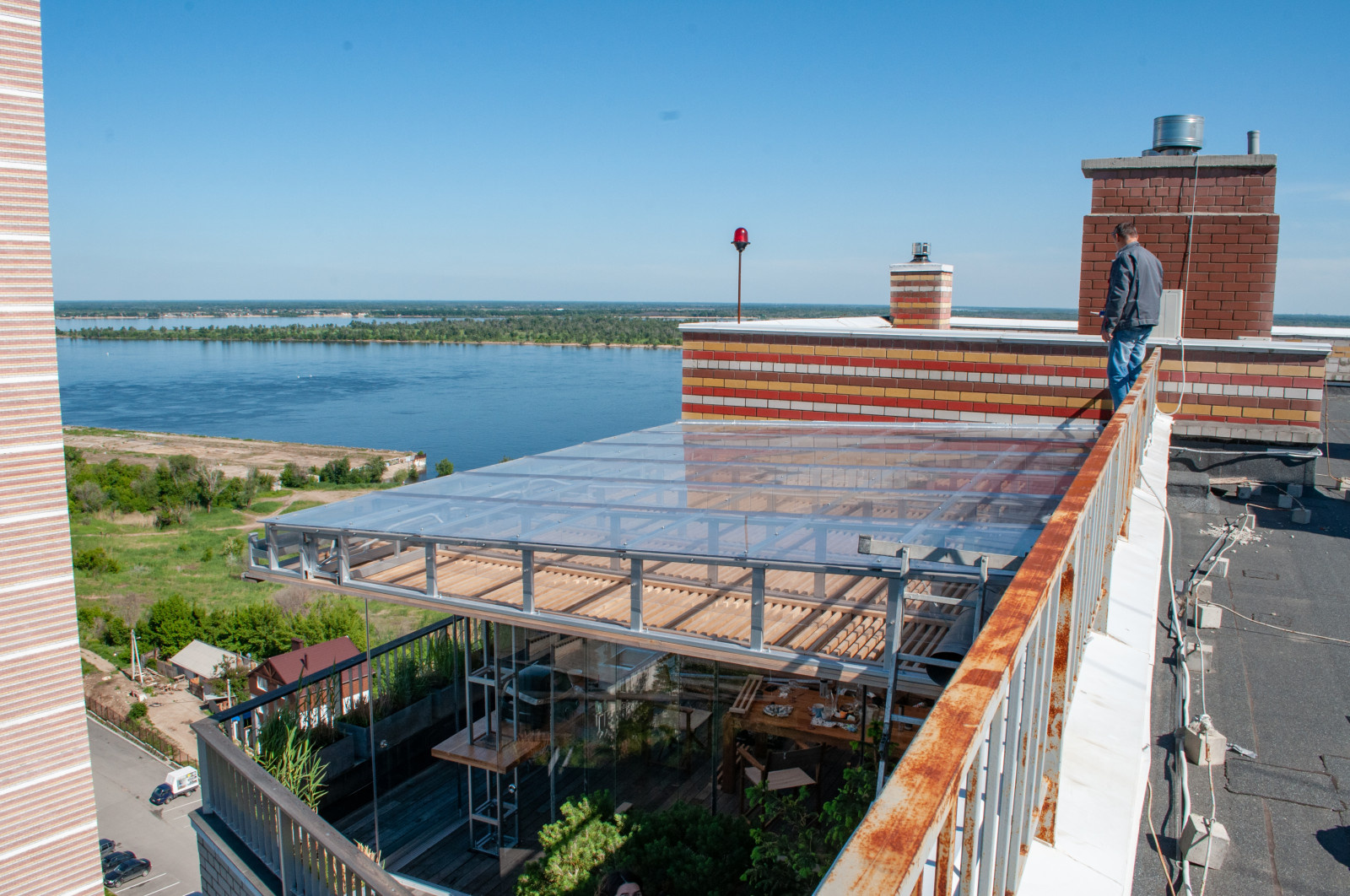 Терраса с видом на Волгу