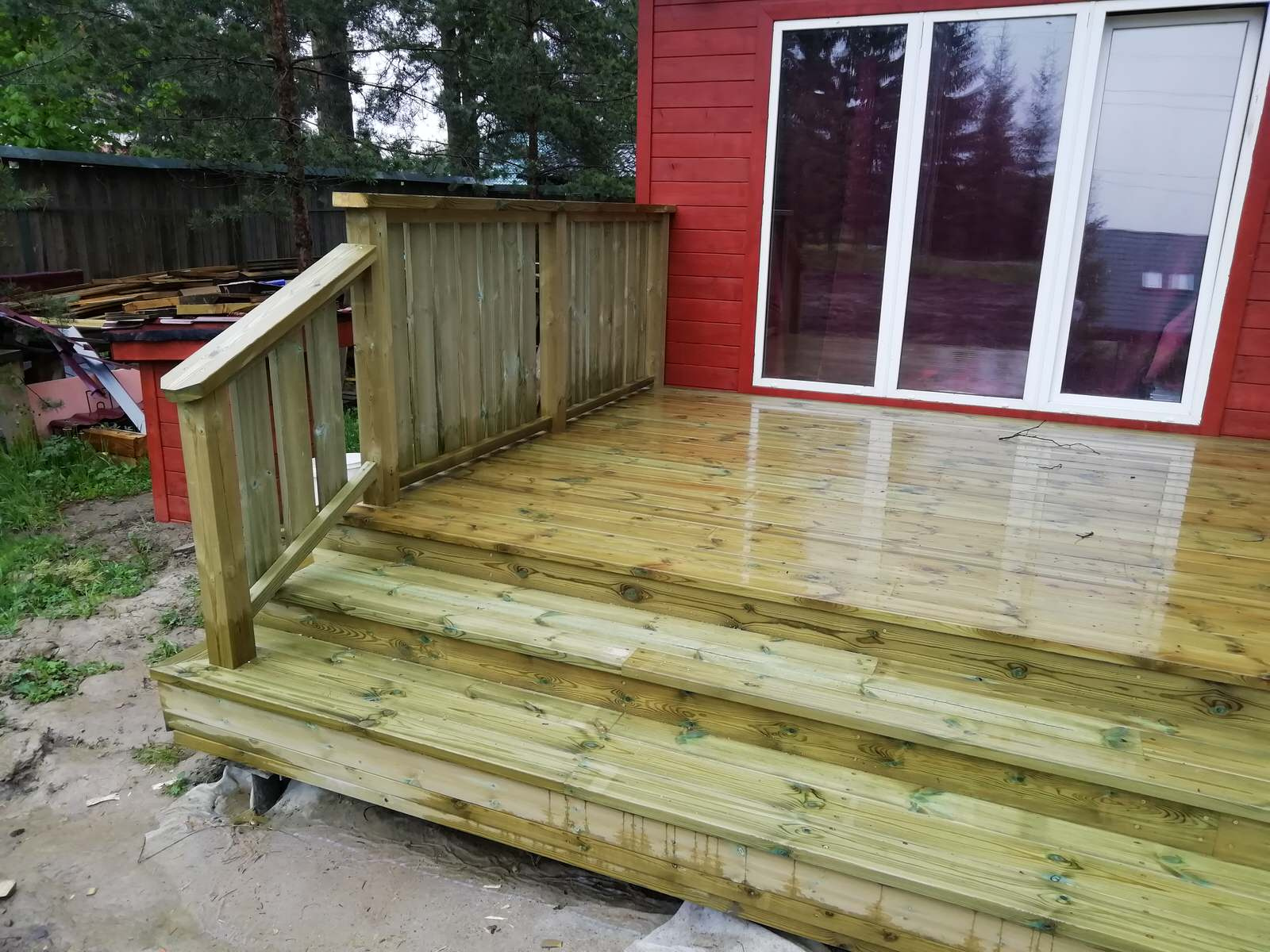 Терраса с навесом в Ульяновке