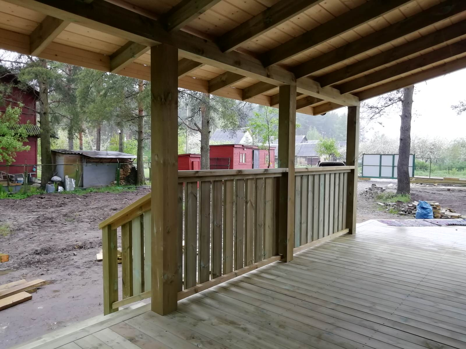 Терраса с навесом в Ульяновке