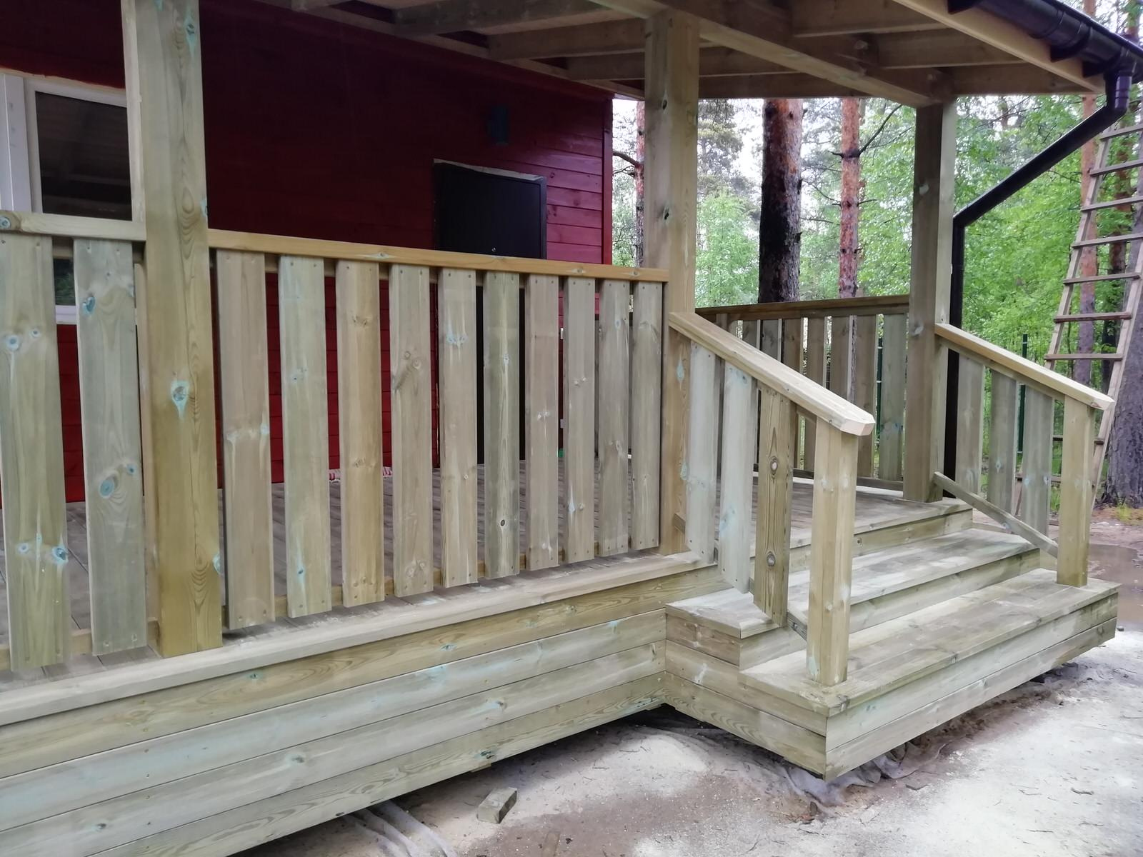 Терраса с навесом в Ульяновке