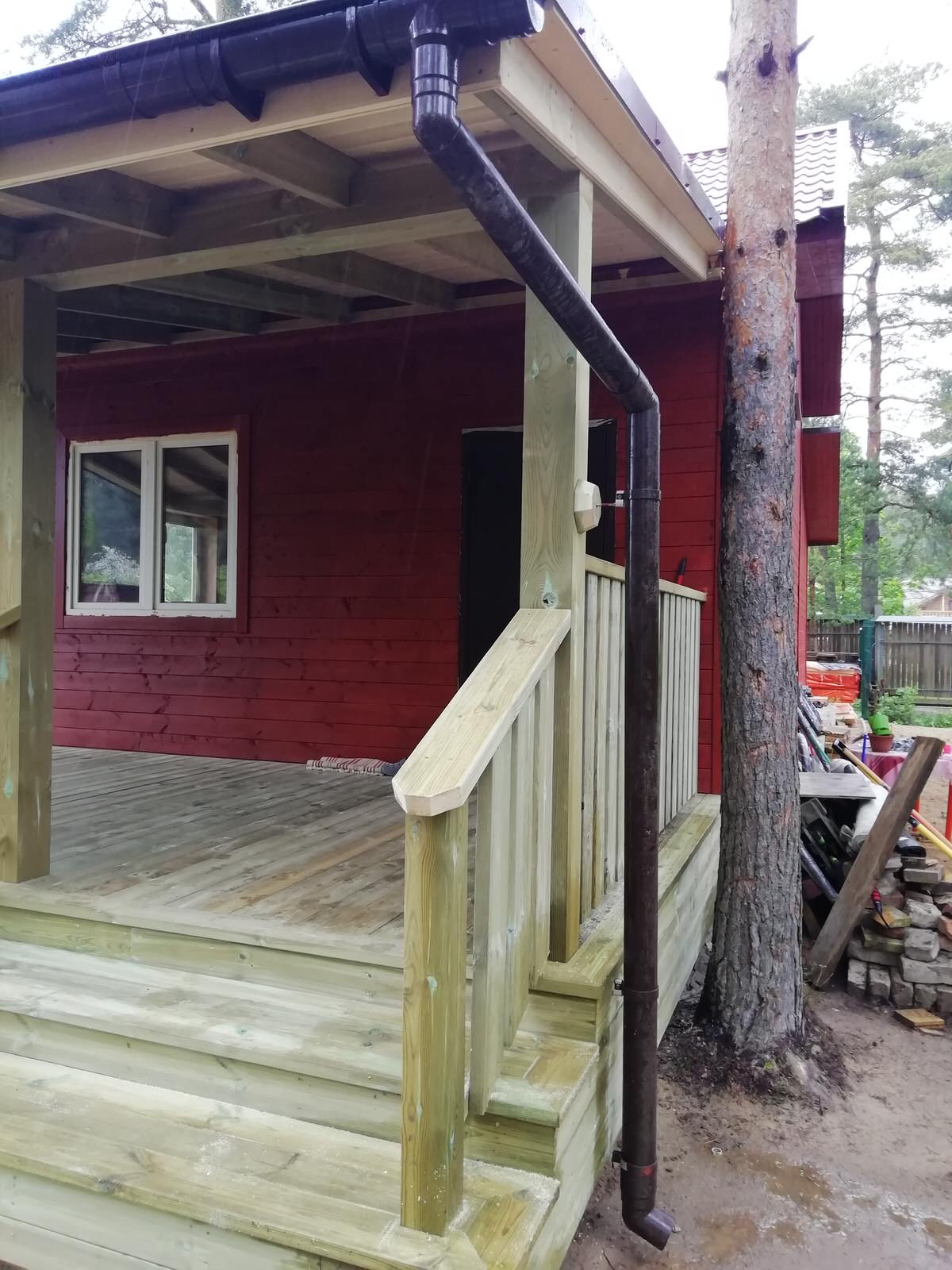 Терраса с навесом в Ульяновке