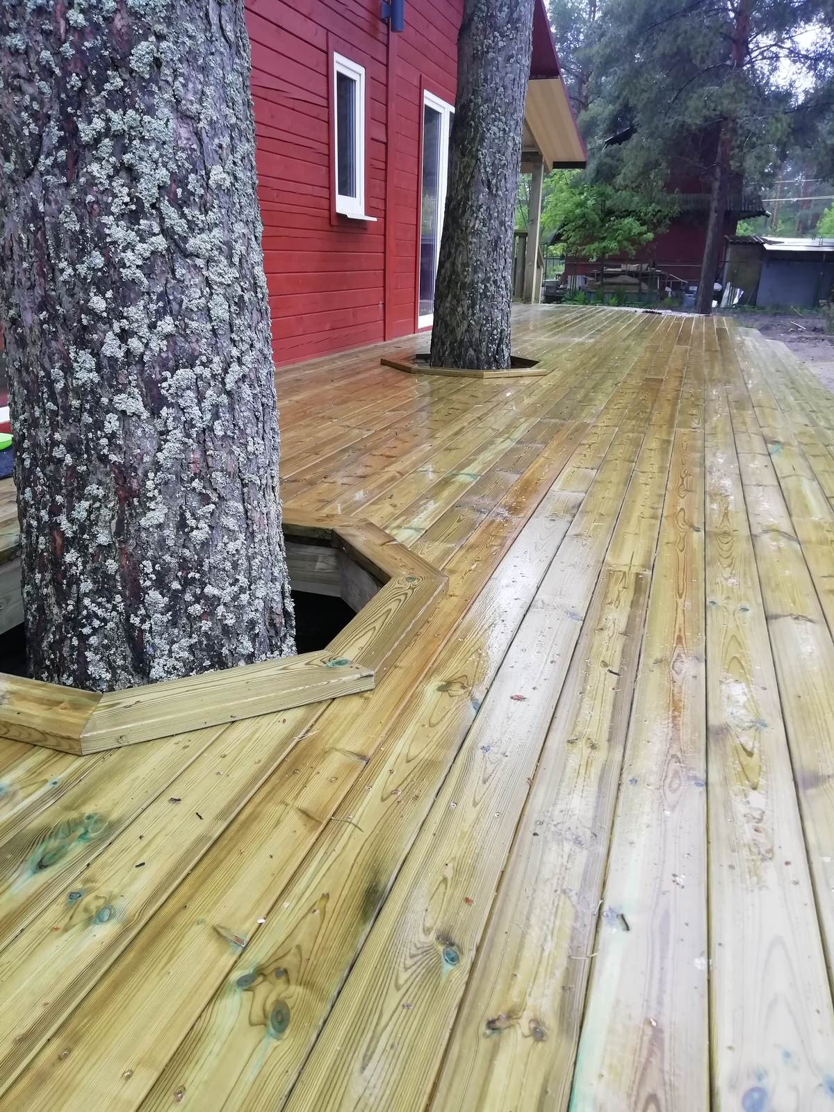 Терраса с навесом в Ульяновке